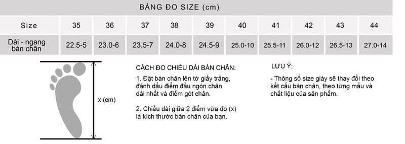 Top 10 giày chạy bộ nam - Sportmax sizes