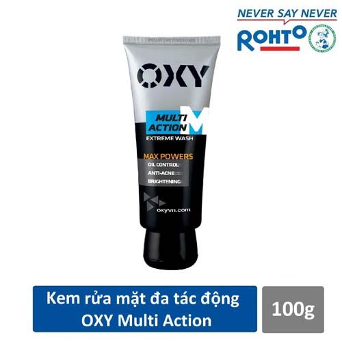 Top 10 sữa rửa mặt nam tốt nhất - Oxy Multi Action 130ml