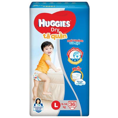 Top 5 Tã Quần cho bé - Huggies Dry