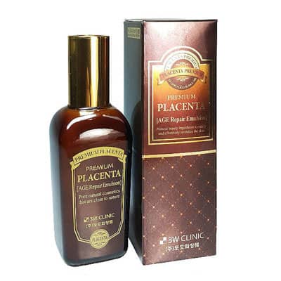 Sữa dưỡng chống lão hóa tinh chất nhau thai cừu 3W Clinic Placenta Intensive Emulsion