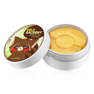 Mặt nạ đắp dưỡng da vùng mắt và ngăn ngừa mụn thâm Secret Key Gold Racoony Hydro Gel & Spot Patch