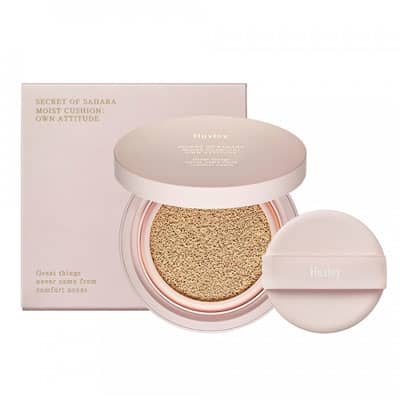 Phấn nước trang điểm và che khuyết điểm Huxley Moist Cushion; Own Attitude 12g
