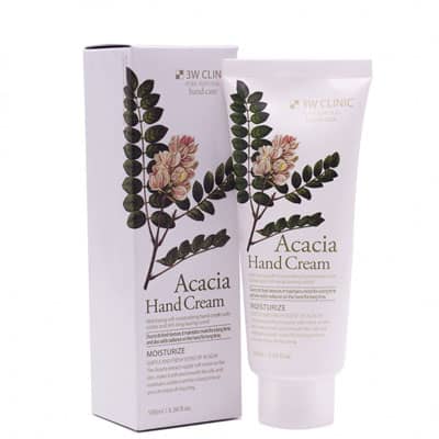 Kem dưỡng da tay thảo mộc Hàn Quốc cao cấp 3W Clinic Acacia Hand Cream (100ml)