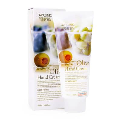Kem dưỡng da tay Olive 3W Clinic Hand Cream (100ml)