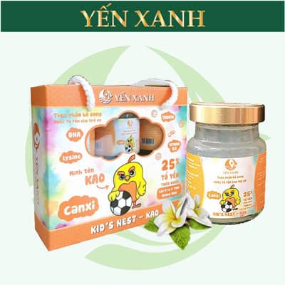 Nước tổ yến cho trẻ em Yến Xanh - Kid’s Nest Kao hương vani