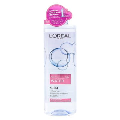 Nước tẩy trang dưỡng ẩm L’Oreal Paris Micellar Water (400ml)