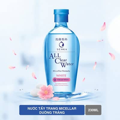 Nước tẩy trang Senka All Clear Water Micellar Formula White (230ml)