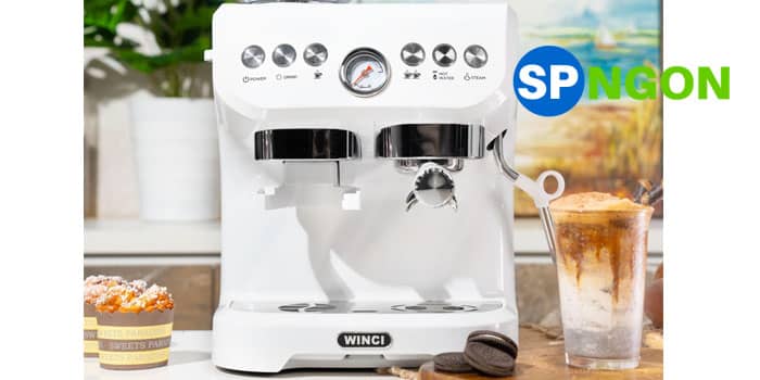 Review máy pha cà phê Espresso Winci EM5212