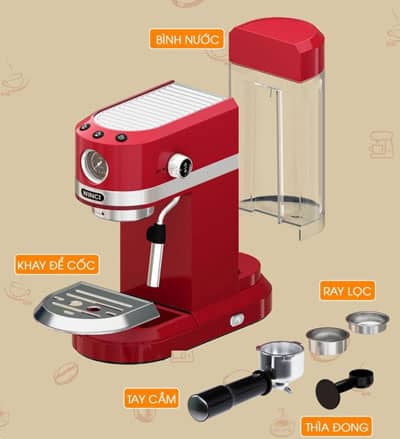 Thiết kế máy pha cà phê Espresso Winci EM 3102-4